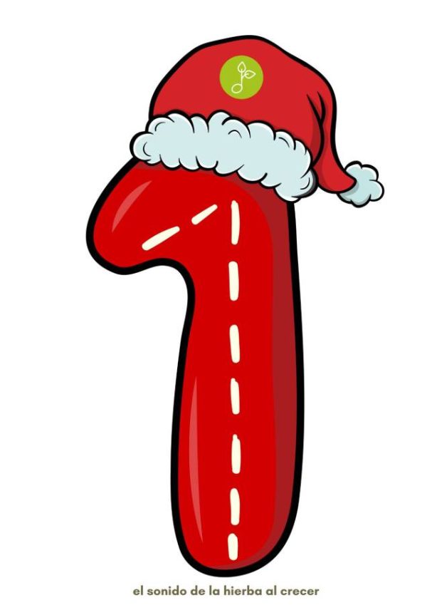 Numerotes navideños para cosidos o trazos - El Sonido de la hierba al ...