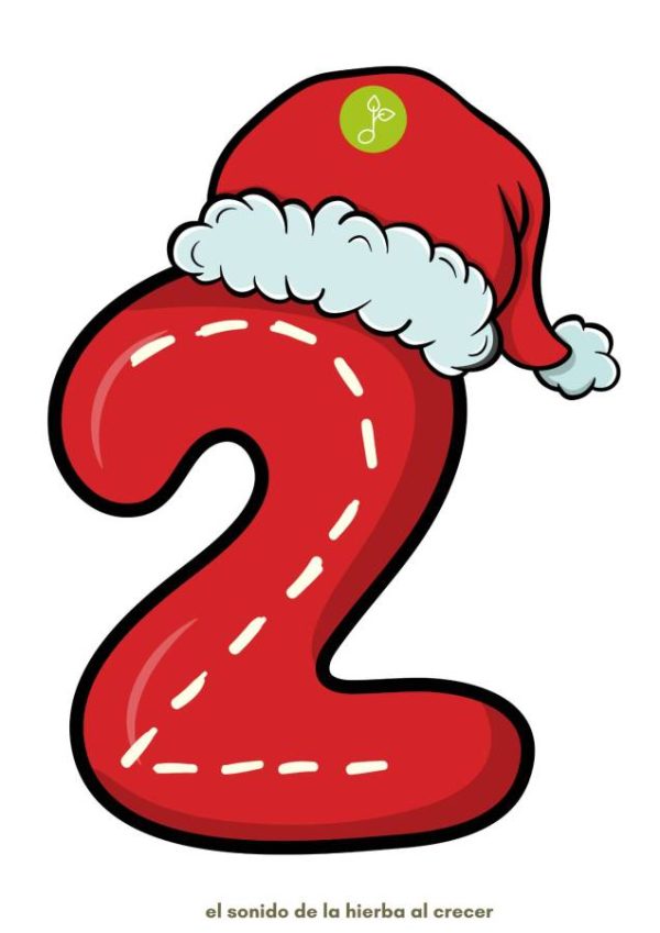 Numerotes navideños para cosidos o trazos - El Sonido de la hierba al ...