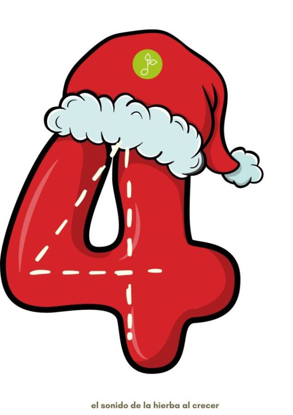 Numerotes navideños para cosidos o trazos - El Sonido de la hierba al ...