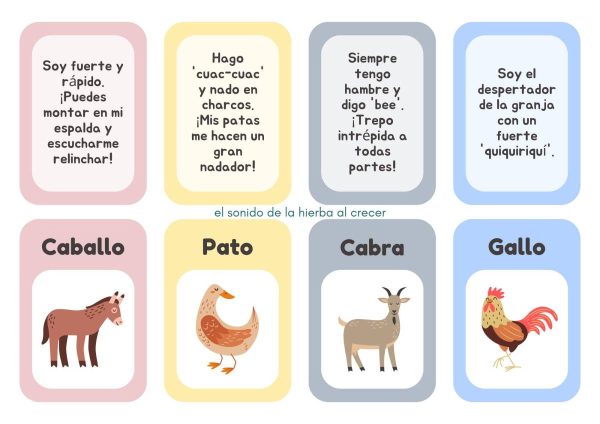 Adivinanzas animales de granja - El Sonido de la hierba al crecer